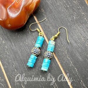Alquimia Turquoise and Gold Earrings